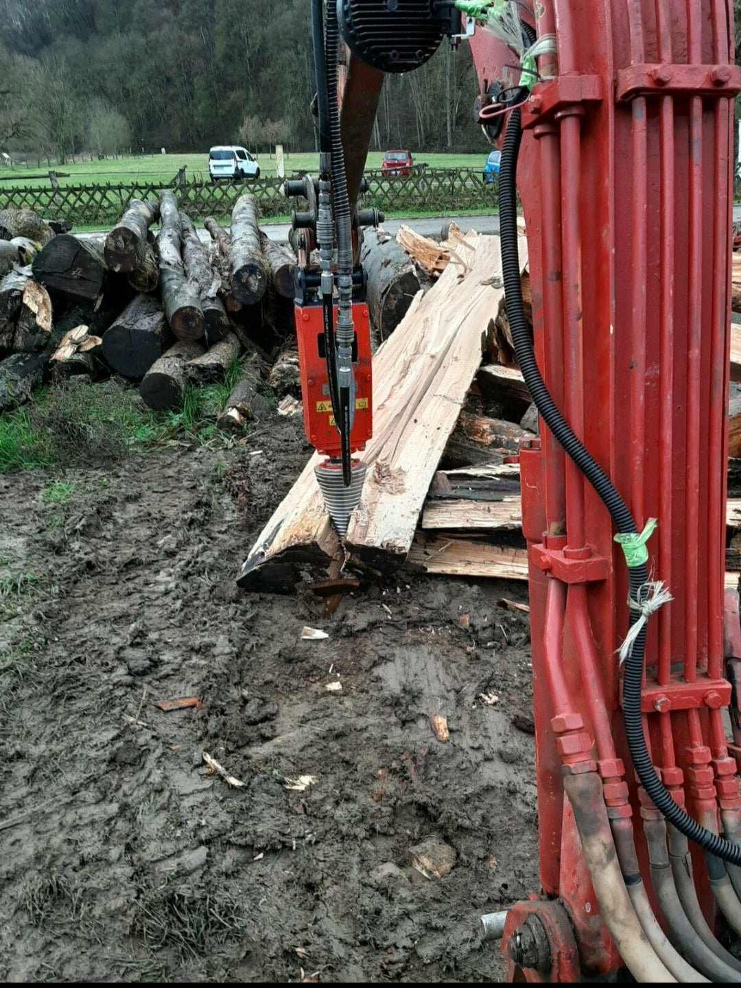 Kegelspalter LM Modell 800 cm³ (45 kW) Kegel ø260x500 mm