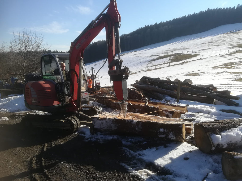 Spaccalegna modello LM 800cm³ (45 kW) con cono ø200x400 mm