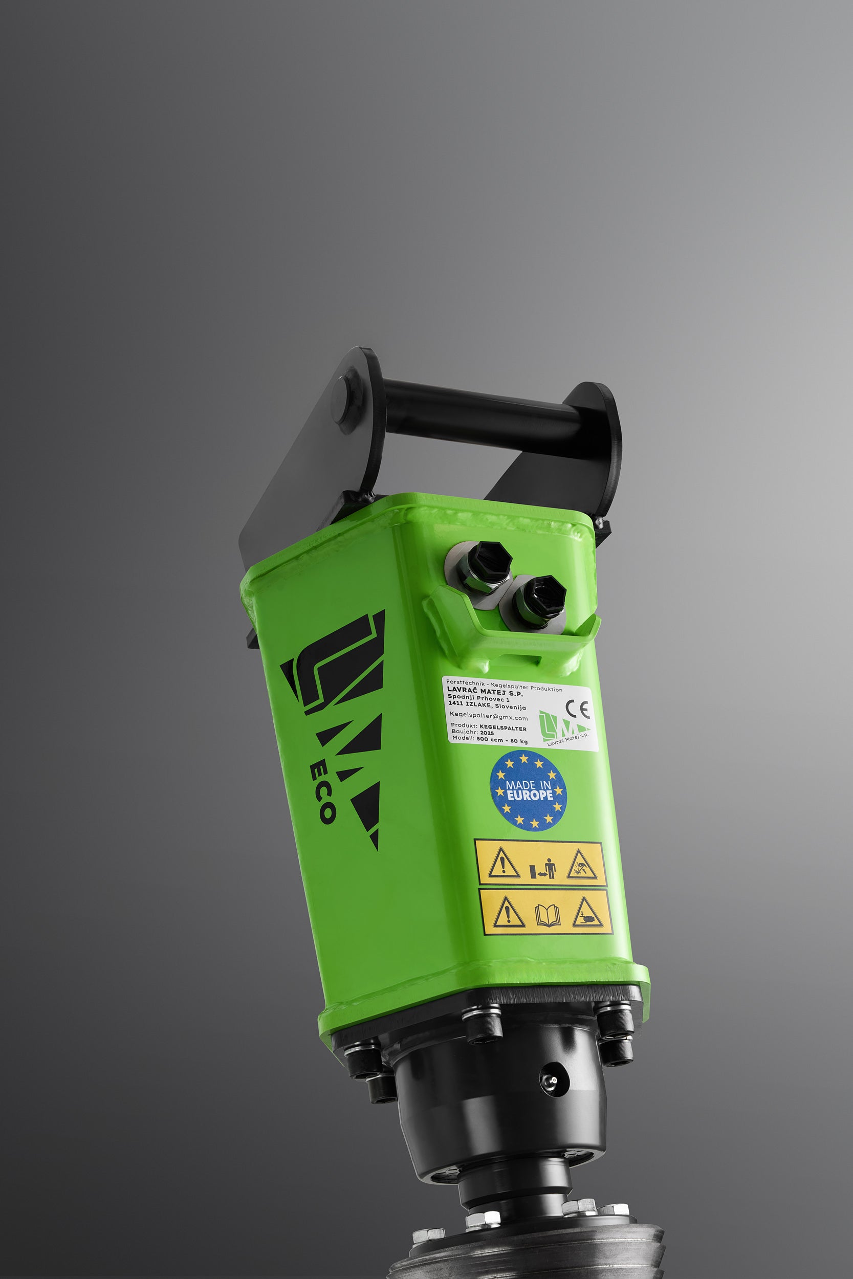 Model ECO 500 ccm (30kW) stožec ø200x400 mm z europriklopom za traktor ali nakladalec