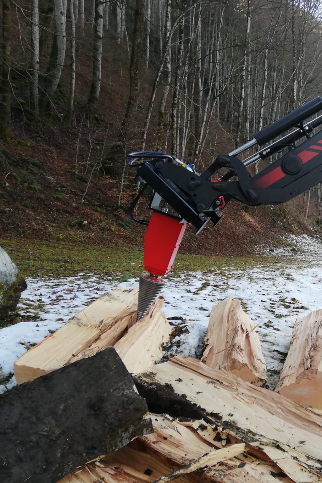 Splitter LM Model 800 ccm (45 kW) cone ø230x460 mm with Euro hitch for Tractor or Loader