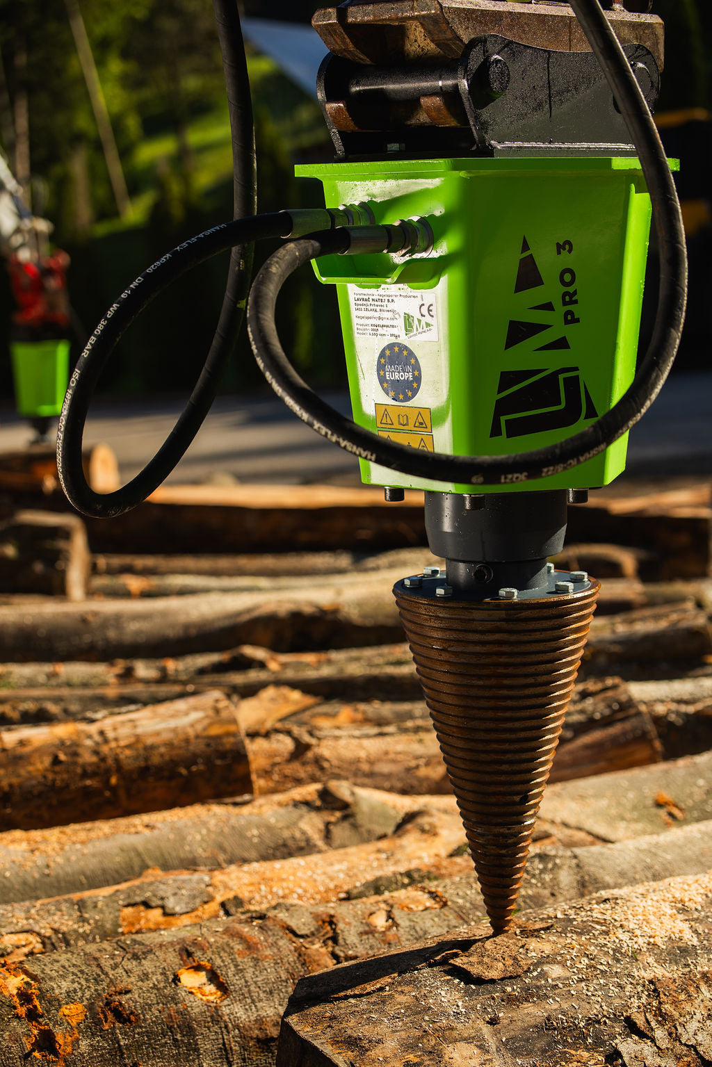 Kegelspalter Modell PRO3 1.100 cm³ (65 kW) Kegel ø300x550 mm