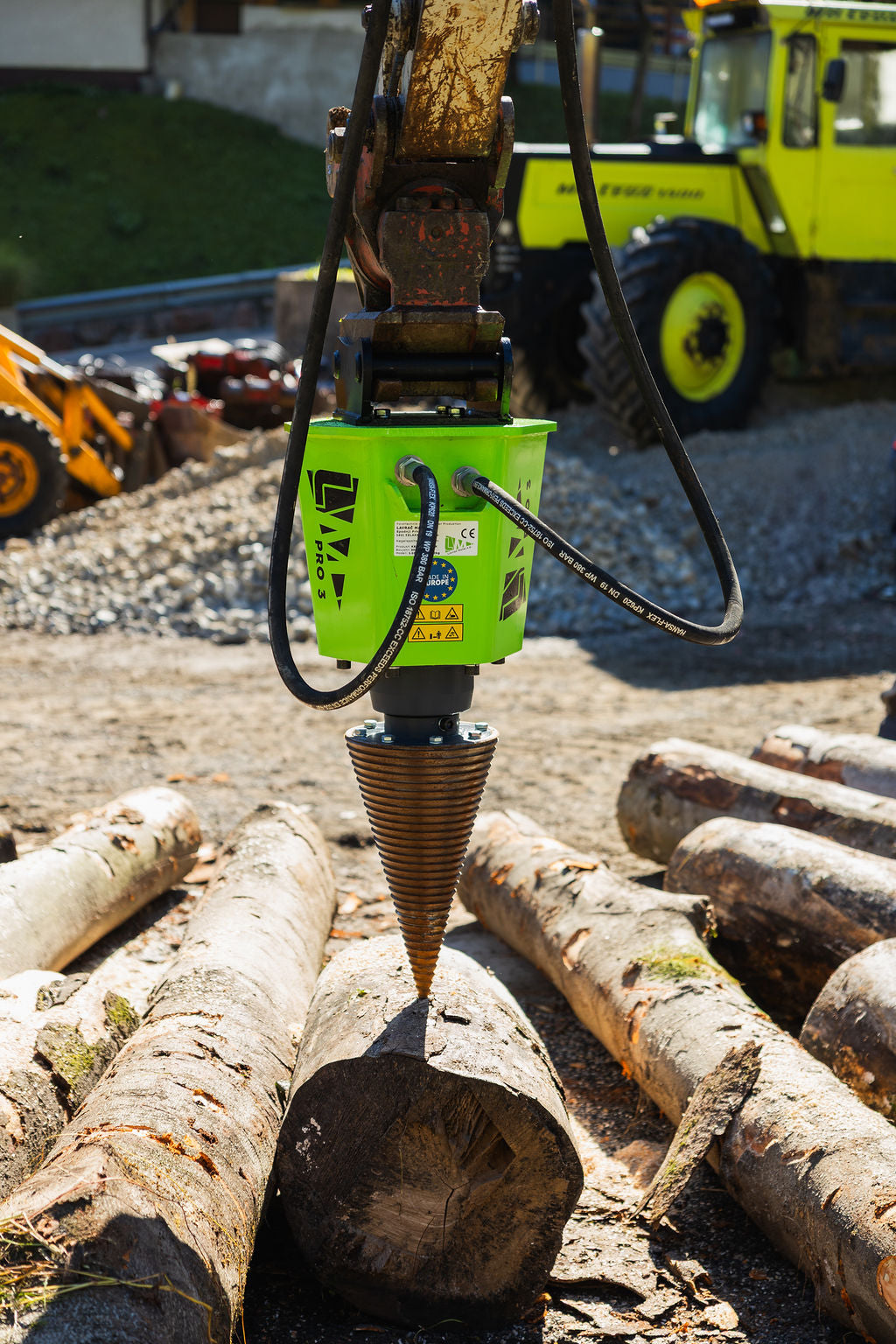 Kegelspalter Modell PRO3 1.100 cm³ (65 kW) Kegel ø300x550 mm