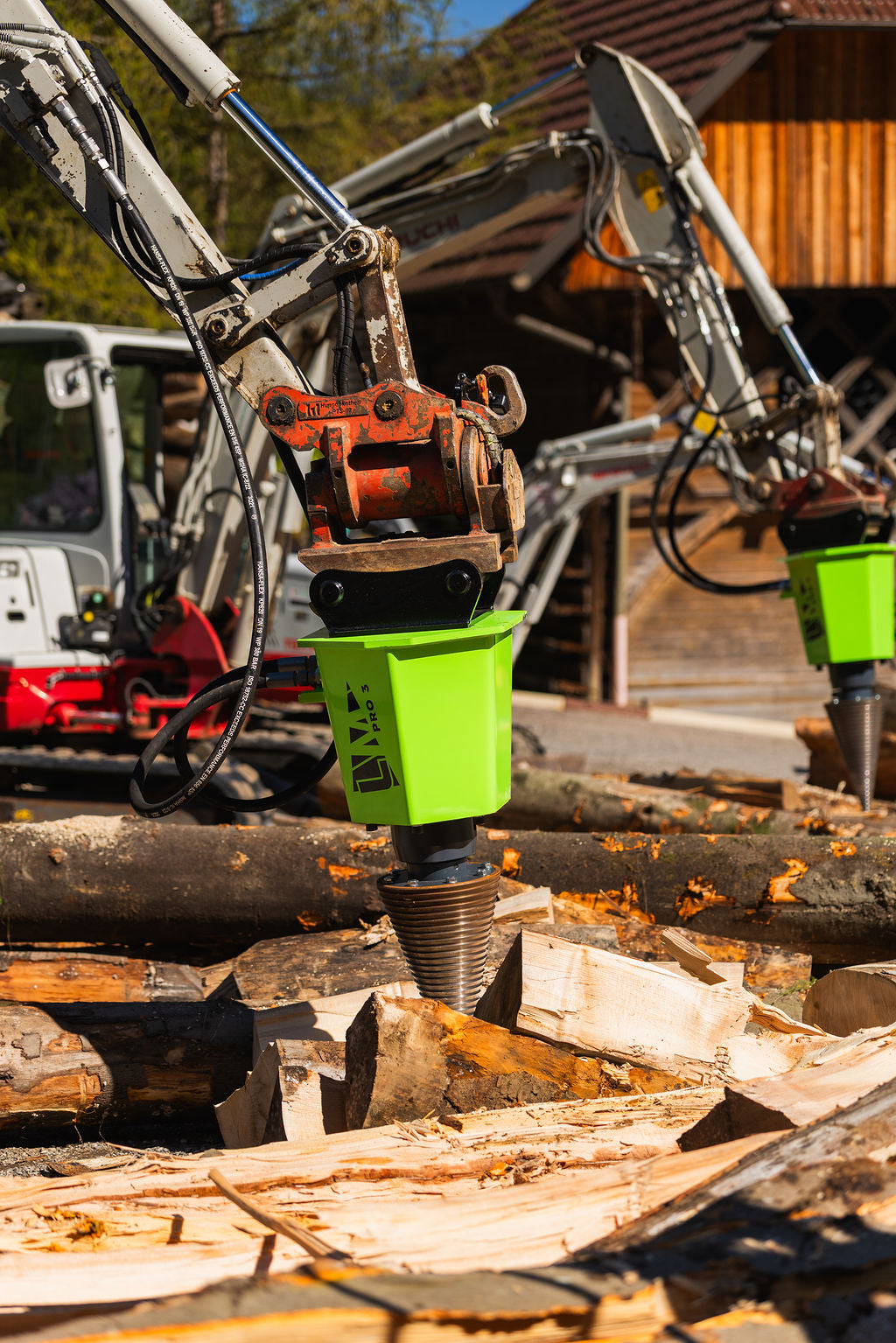 Kegelspalter Modell PRO3 1.100 cm³ (65 kW) Kegel ø300x550 mm