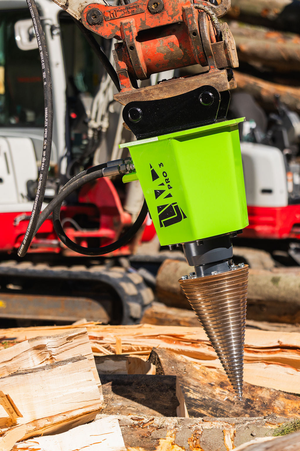 Kegelspalter Modell PRO3 1.100 cm³ (65 kW) Kegel ø300x550 mm