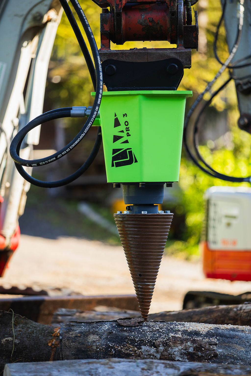 Kegelspalter Modell PRO3 1.100 cm³ (65 kW) Kegel ø300x550 mm