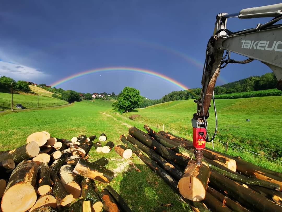 Kegelspalter LM Modell 800 cm³ (45 kW) Kegel ø260x500 mm