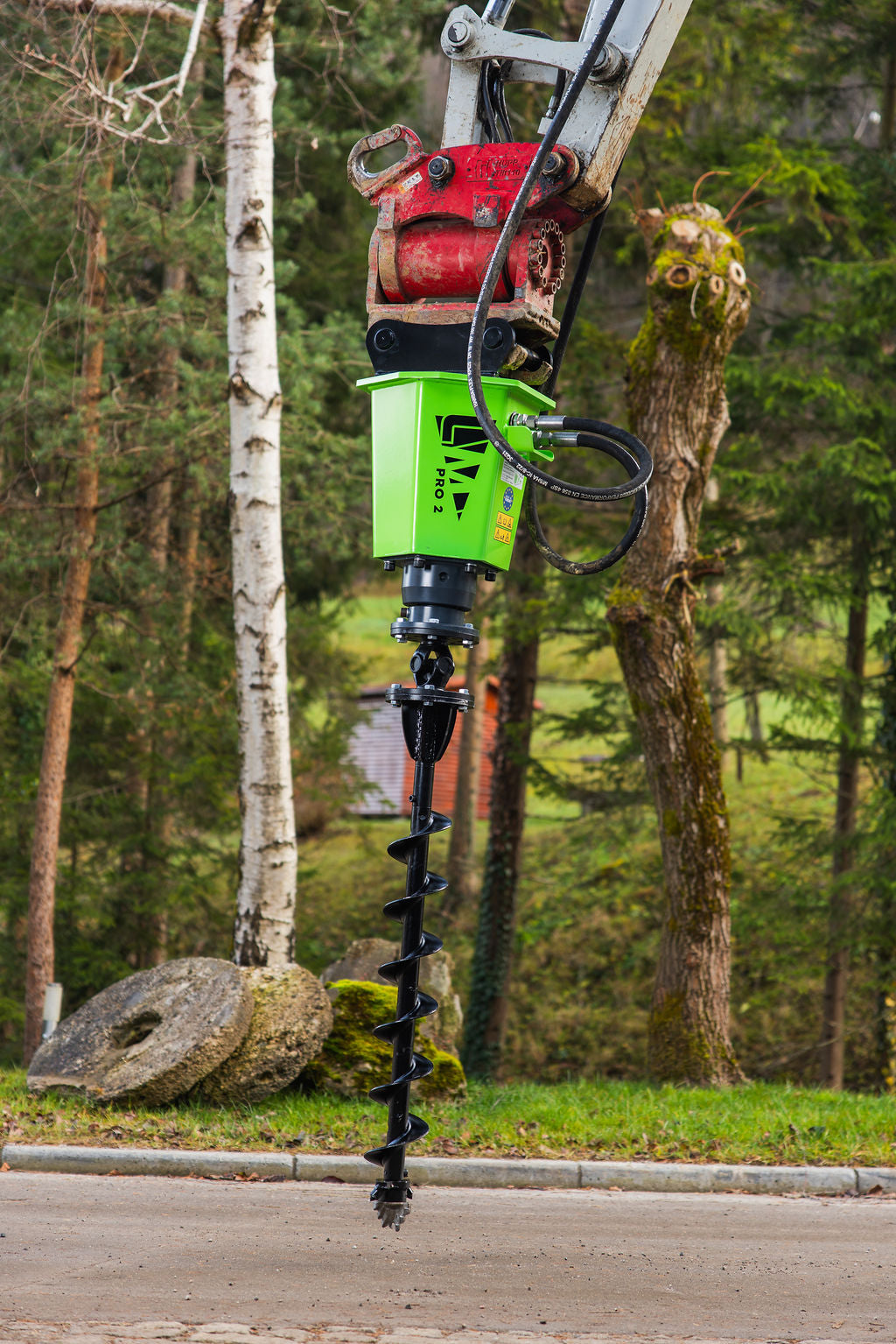 Erdbohrer ø250 x 1.000 mm mit Verlängerungsoption mit Widia Spitze