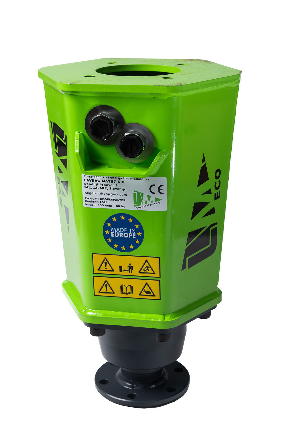 Spaccalegna modello ECO 500cm³ (30 kW) con cono ø200x400 mm
