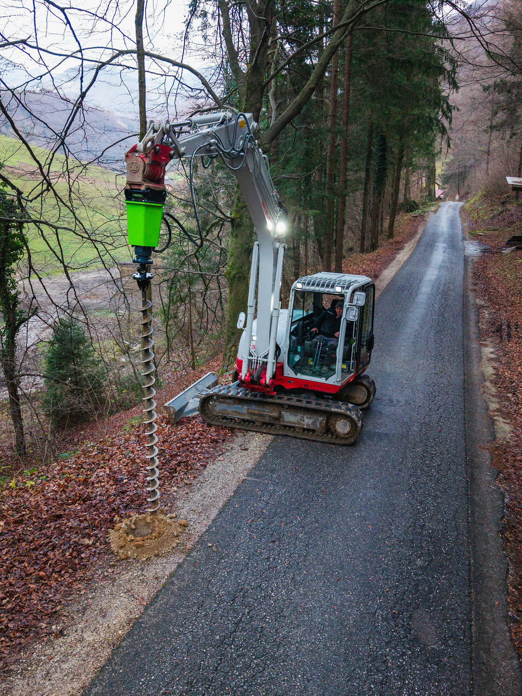 Erdbohrer ø150 x 1.000 mm mit Verlängerungsoption mit Widia Spitze