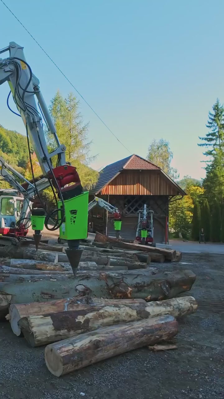 Kegelspalter Modell PRO3 1.100 cm³ (65 kW) Kegel ø300x550 mm