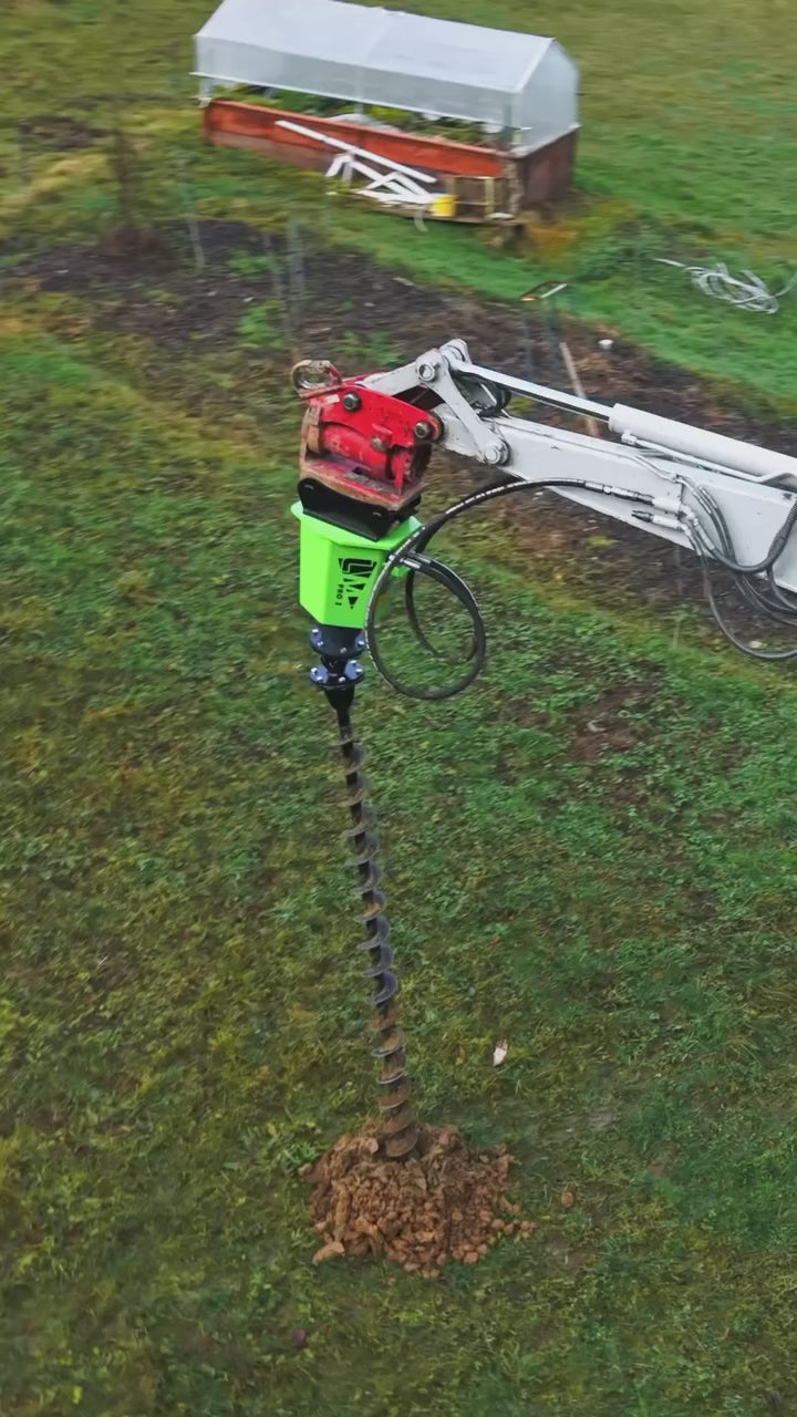 Erdbohrer ø150 x 1.000 mm mit Verlängerungsoption mit Widia Spitze