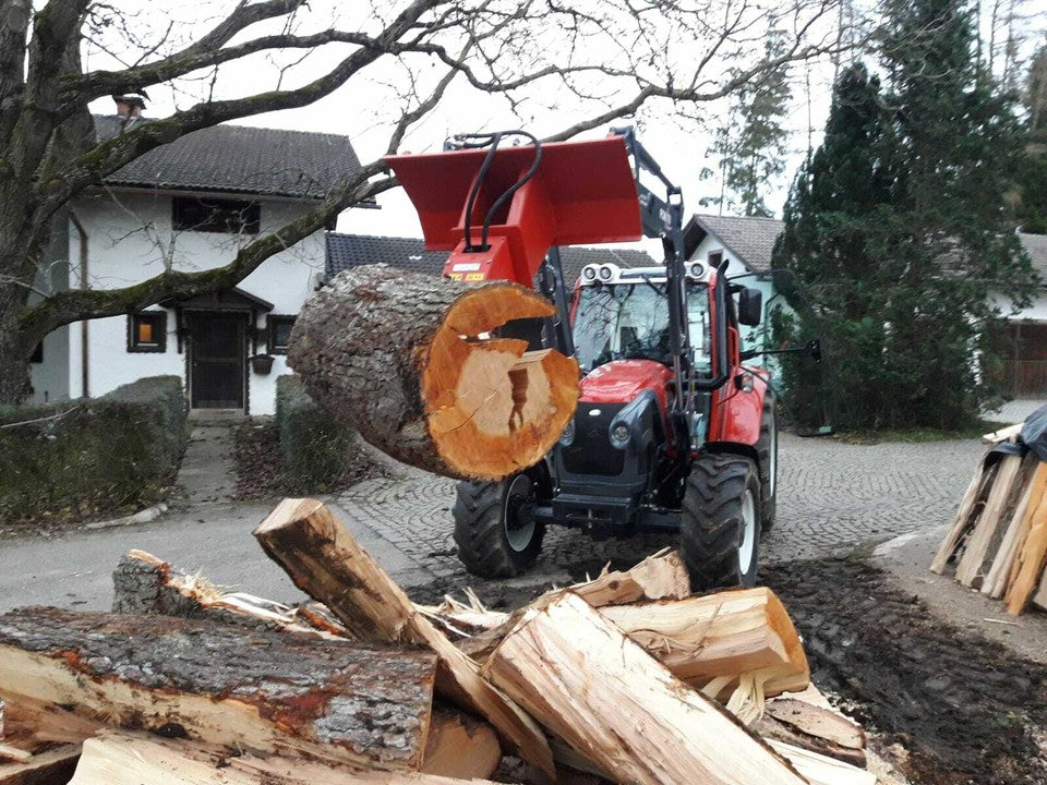Splitter LM Model 800 ccm (45 kW) cone ø200x400 mm with Euro hitch for Tractor or Loader